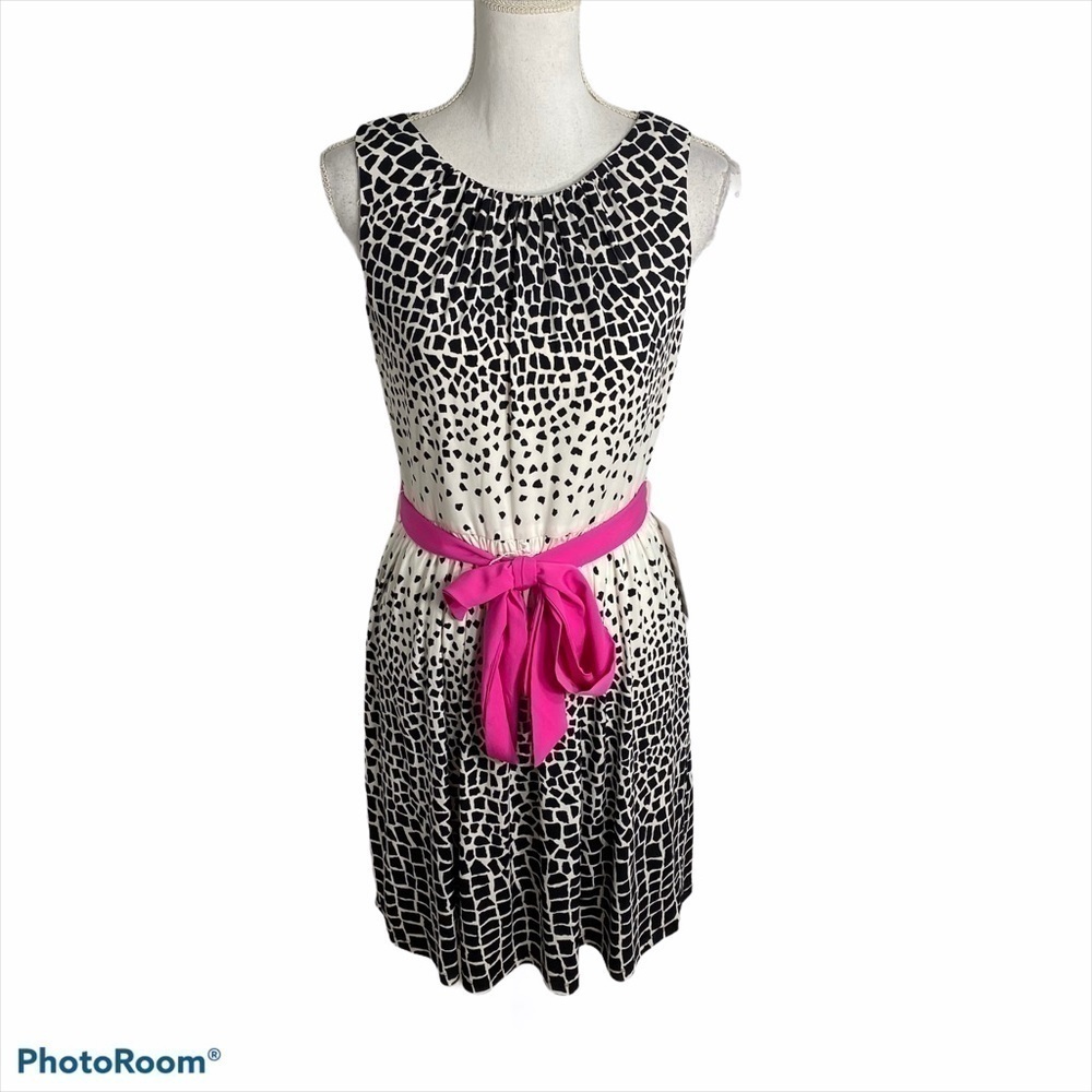 Eliza J Midi Dress NWT Sz 6 Women’s Black White